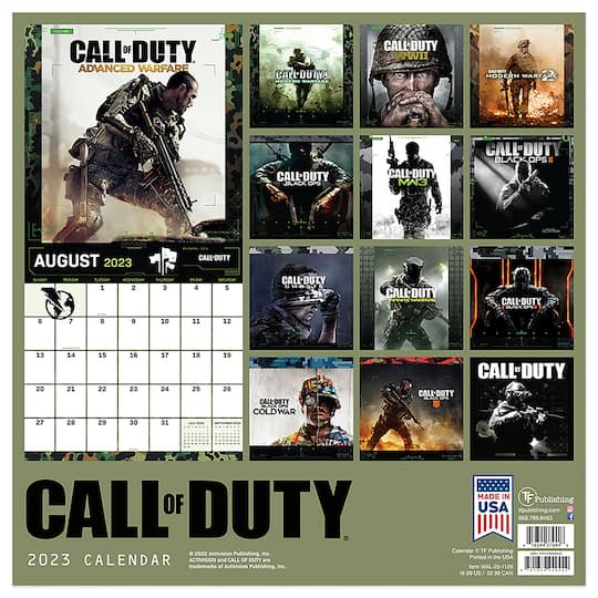 TF Publishing 2023 Call of Duty Wall Calendar Michaels
